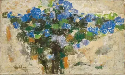 K.K. Hebbar (Artist), Morning Glory, 1963, Painting