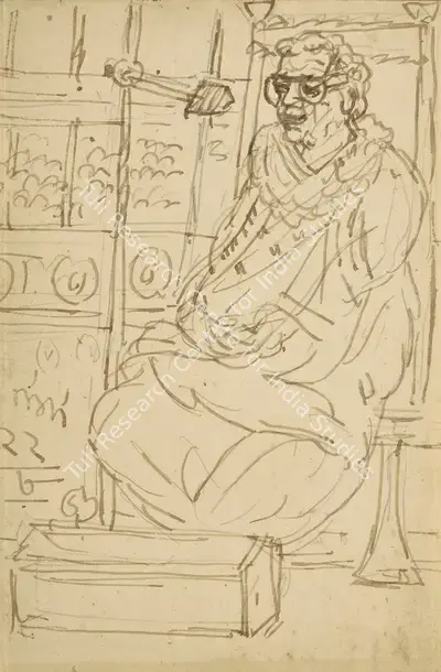 Nandalal Bose (Artist), Untitled, 1922, Drawing