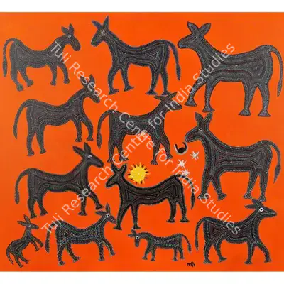 Lado Bai (Artist), Untitled (Gond Art), Painting