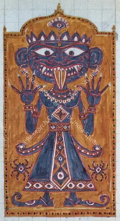 Satyajit Ray (Artist), Satyajit Ray's prop design for Joi Baba Felunath, 1979, Drawing