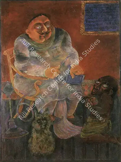 Sen, Paritosh (Artist). A Parable from Sree Sri Ramakrishna, n.d. | Painting, So.Bom/26.03.89