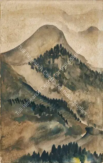 Rathindranath Tagore (Artist), Untitled, 1929, Painting