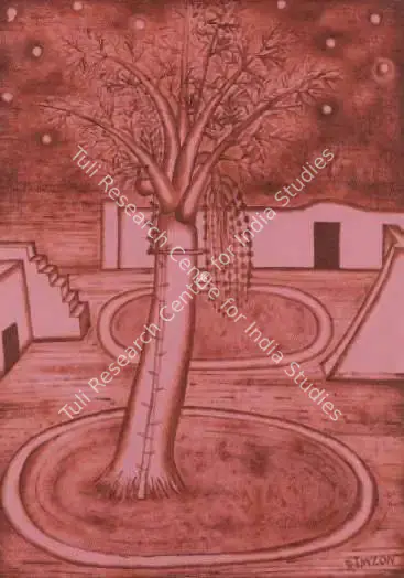 N.N. Rimzon (Artist), Untitled (Temple), Drawing