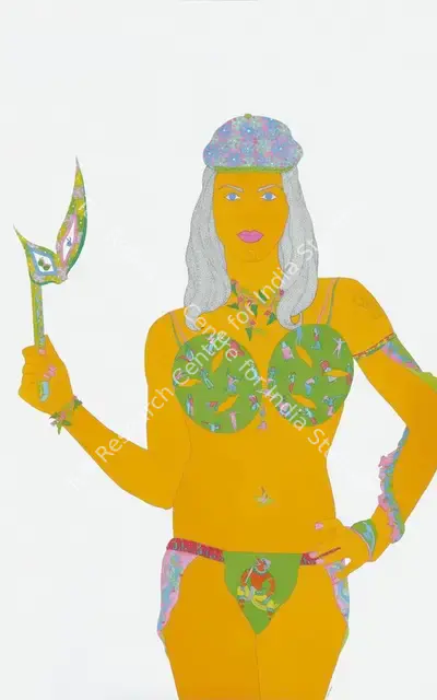 Dileep Sharma (Artist), Dragon Woman, 2008, Painting