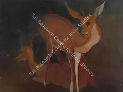 Govind Madhav Solegaonkar (Artist), Untitled (Deer), Painting
