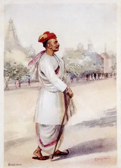 M.V. Dhurandhar (Artist), Brahmin, 1905, Painting