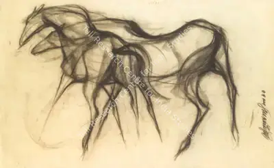 Sunil Das (Artist), Untitled, 1960, Drawing