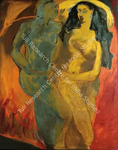 Jatin Das (Artist), In Their Own Rhythm, 1993, Painting