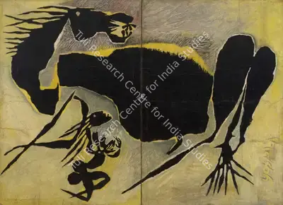 Prokash Karmakar (Artist), Conflict Series, 1971, Painting