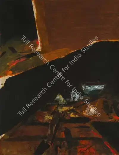 S.H. Raza (Artist), Rajasthan, 1977, Painting