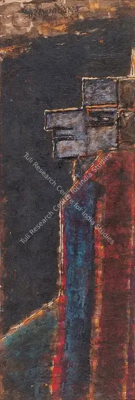 Rabindranath Tagore (Artist), Figures, 1930, Painting