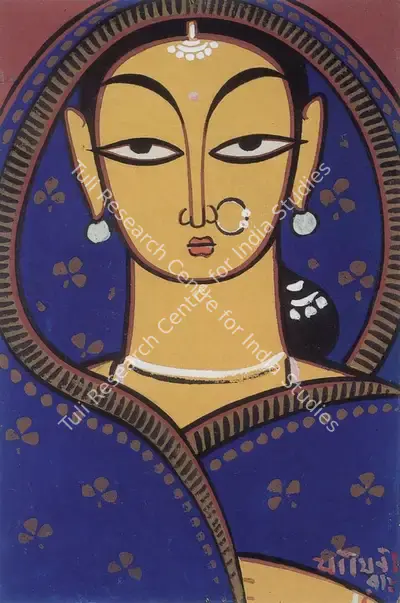 Jamini Roy (Artist), Boatmen, 1940, Painting