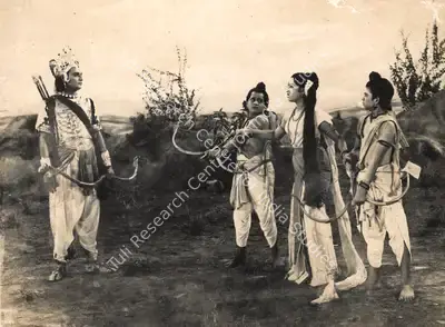 Aga Hasham (Cinematographer), Sampoorna Ramayana, 1961, Photographic Still