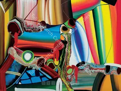 Bose Krishnamachari (Artist), Stretched Bodies, Painting