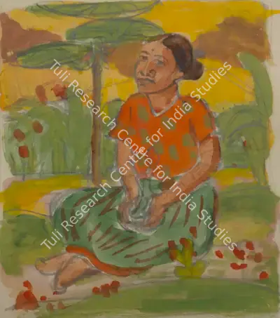 K.K. Hebbar (Artist), Untitled, 1935, Painting