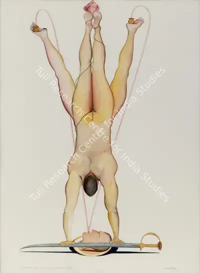 Surendran Nair (Artist), Necrophilus Harissi (The One Who Passionately Violates the Past), 1999, Painting
