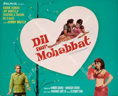 Harish Shah (Producer), Dil Aur Mohabbat, 1968, Showcard