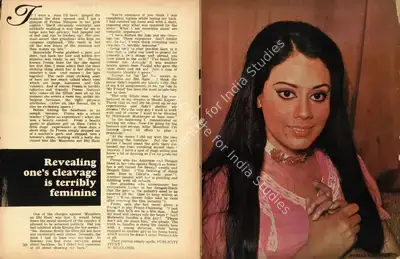 N. Bharathi (Interviewer), Revealing one's cleavage is terribly feminine, 1973, Conversation