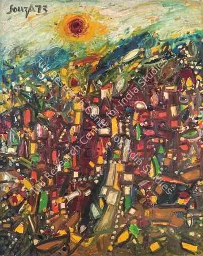 Souza, F.N. (Artist). Manhattan Series. Oil on canvas, 1973 | Painting | FineArts | 00416101