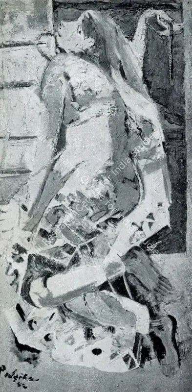 Shankar Palsikar (Artist), O Mother, 1952, Painting