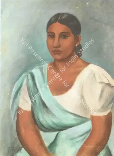 Keyt, George (Artist). Untitled. Oil on canvas, 1932 | Painting  | 00880619