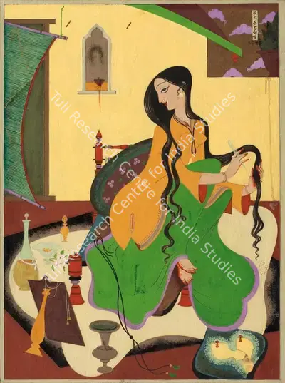 A.A. Raiba (Artist), Untitled, 1949, Painting