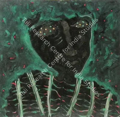 S.G. Vasudev (Artist), He and Prison, 1991, Painting