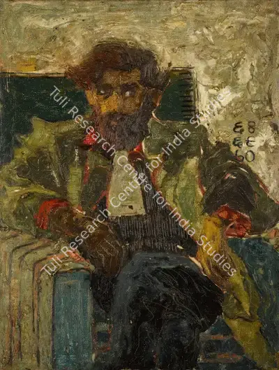 Rameshwar Broota (Artist), Portrait of an Artist, 1970, Painting