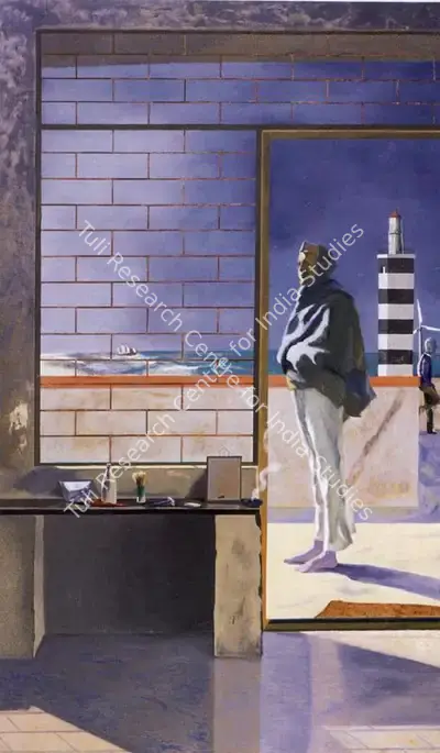 Atul Dodiya (Artist), Lodging in Somnath, 1989, Painting