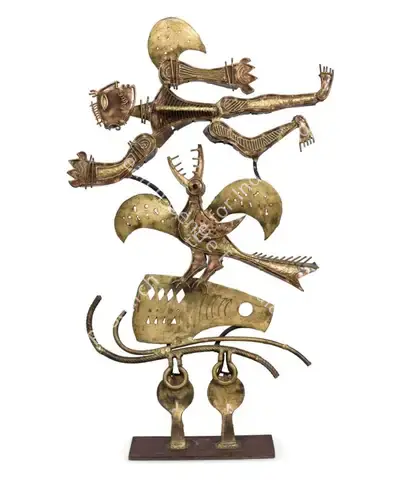 Nandagopal, S. (Artist). Bird, n.d. | Sculpture, Sa.Del/16.09.23, 2023 · Saffronart