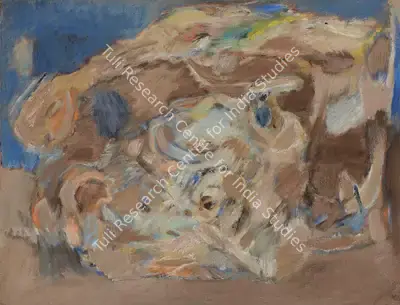 Tyeb Mehta (Artist), Trussed Bull, 1966, Painting