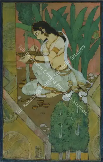 Ramgopal Vijaiwargiya (Artist), Untitled (Dhanashree), Painting