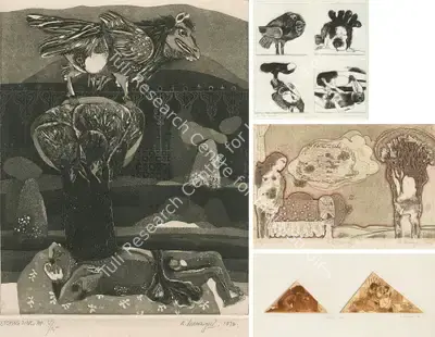 K. Laxma Goud (Artist), Various, 1970, Graphic Art