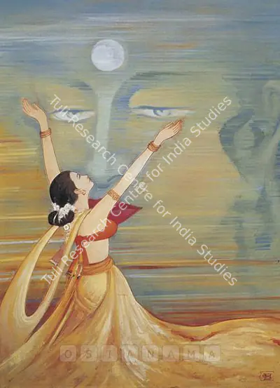 Kanu Desai (Artist), Devotee, 1961, Painting
