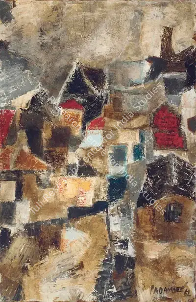 Akbar Padamsee (Artist), Untitled (Landscape), 1962, Painting