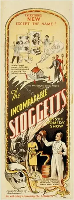 Sloggets (Magician), The Incomaparable Sloggets Mystic Comedy Show, Magic Publicity Art & Memorabilia