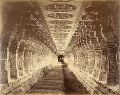 Studio Nicholas & Co. (Photographic Studio), The Long Colonnade, Rameshwaram Madura, Antiquarian Photograph
