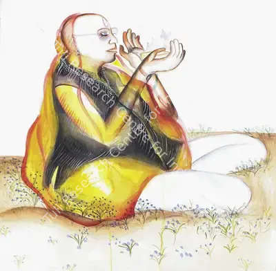 Khakhar, Bhupen P. (Artist). Sakhibhav. Watercolour on Paper, 1995 | Bhupen Khakhar , 1998 | Painting | FineArts | 00149749