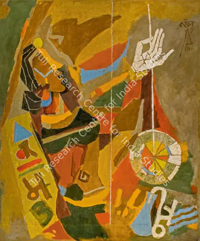 M.F. Husain (Artist), Untitled, 1966, Painting