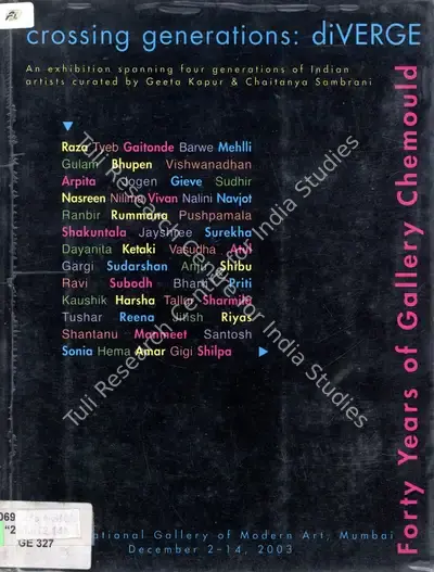 Gallery Chemould (Organiser), Crossing Generations, 2003, Group Exhibition Catalogue