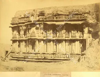 William Henry Pigou (Photographer), Lukhmeshwur. A ruined Temple, Antiquarian Photograph