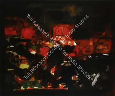Raza, S.H. (Artist). Tapovan. Acrylic on canvas, 1972 | Painting  | 00880052