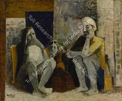 K.K. Hebbar (Artist), Victims, 1961, Painting