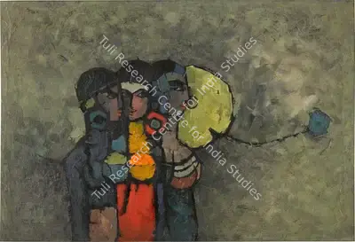 O.P. Sharma (Artist), Untitled, 1962, Painting