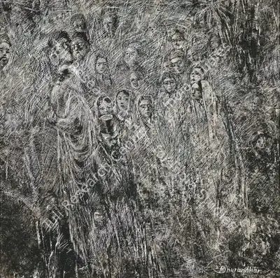 M.V. Dhurandhar (Artist), Untitled, 1925, Drawing