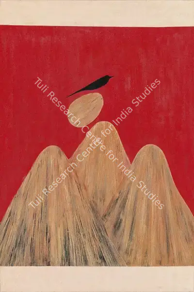 J. Swaminathan (Artist), Untitled (Bird, Tree And Mountains Series), 1983, Painting