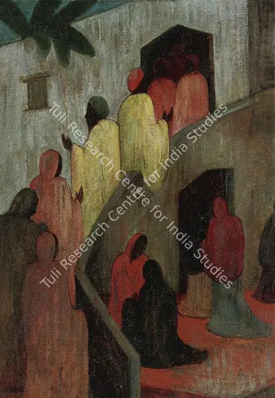 Sanaulla (Artist), Pilgrimage, 1940, Painting