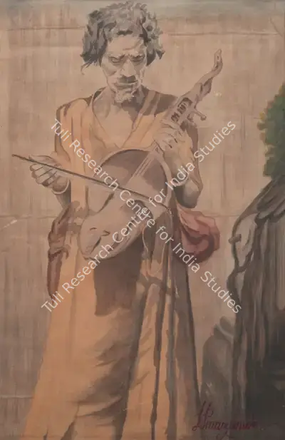Hemendranath Mazumdar (Artist), Fakir, 1935, Painting