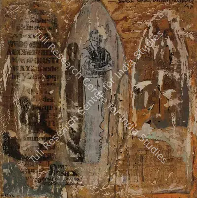 Jitish Kallat (Artist), Shadow Boxing/ Expensive Pilgrimage, 1997, Painting