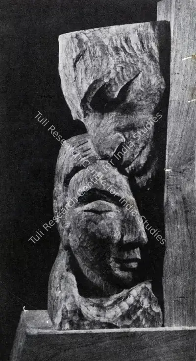 Dhanraj Bhagat (Artist), Reunion, 1947, Sculpture